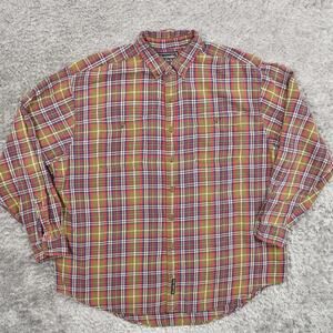 Abercrombie & Fitch Men's L Button Shirt Long Sleeve Plaid Multicolor Quality